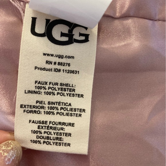UGG Pink Purple Gertrude Long Teddy Coat NWT - Picture 8 of 12